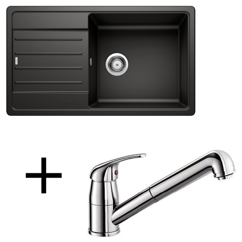 Blanco set Legra XL 6 S + Daras-S chrom hliníková metalíza +