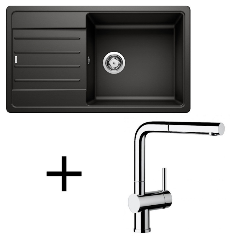 Blanco set Legra XL 6 S + Linus-S chróm hliníková metalíza +