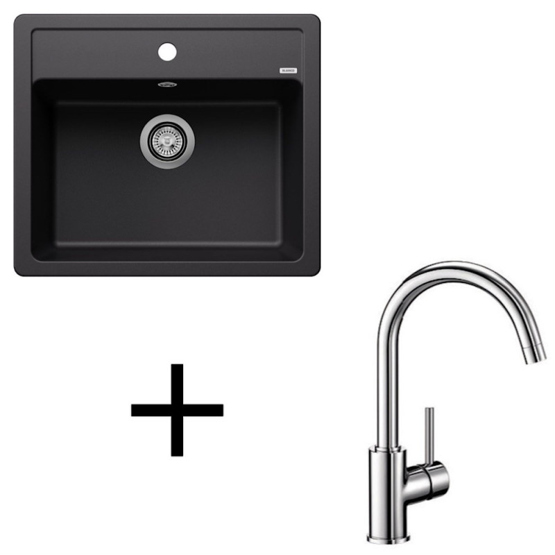 Blanco set Legra 6 + Mida chrom hliníková metalíza +