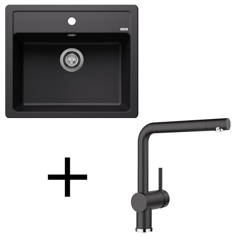 Blanco set Legra 6 + Linus silgranit hliníková metalíza +