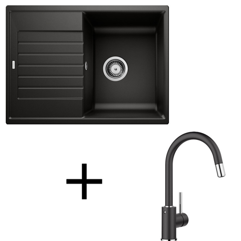 Blanco set Zia 45 S Compact + Mida-S silgranit 20044-defaultCombination +