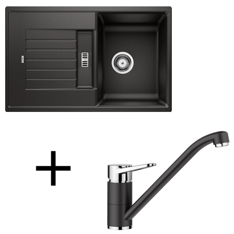 Blanco set Zia 45 S + Wega II silgranit/chróm 20166-defaultCombination +