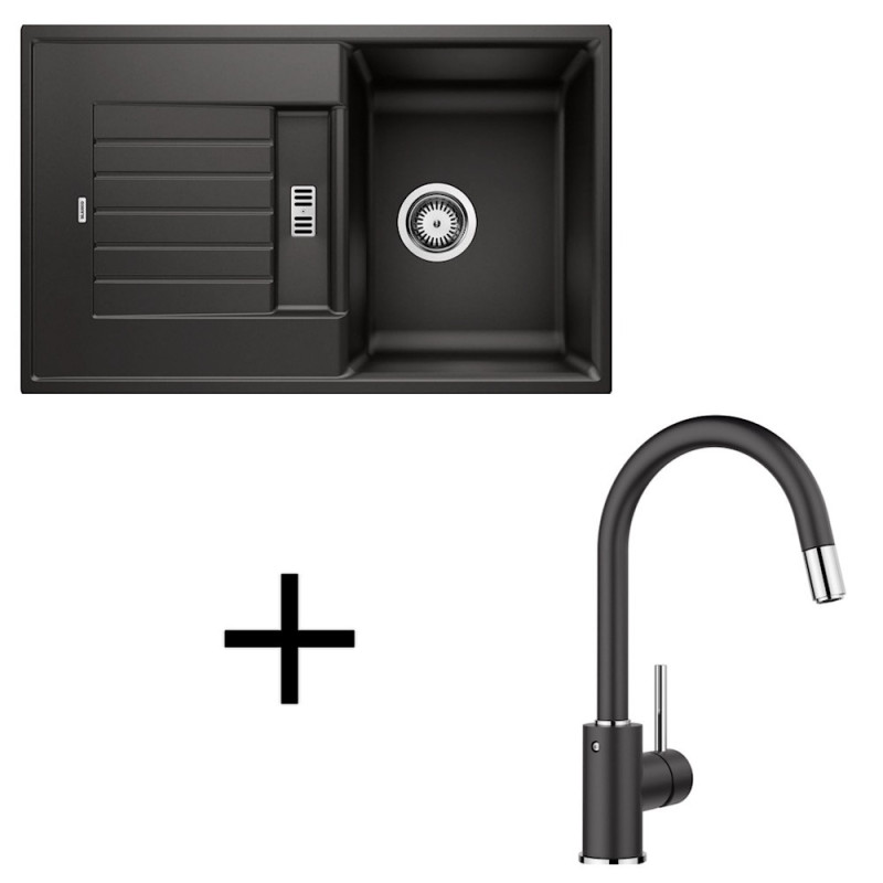 Blanco set Zia 45 S + Mida-S silgranit hliníková metalíza +