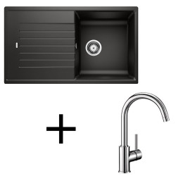 Blanco set Zia 5 S + Mida chrom hliníková metalíza +