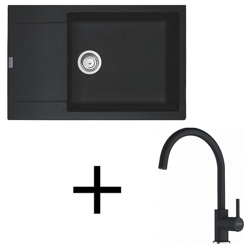 Franke set G277 MRG 611-78 BB + FC 6018.071 onyx +