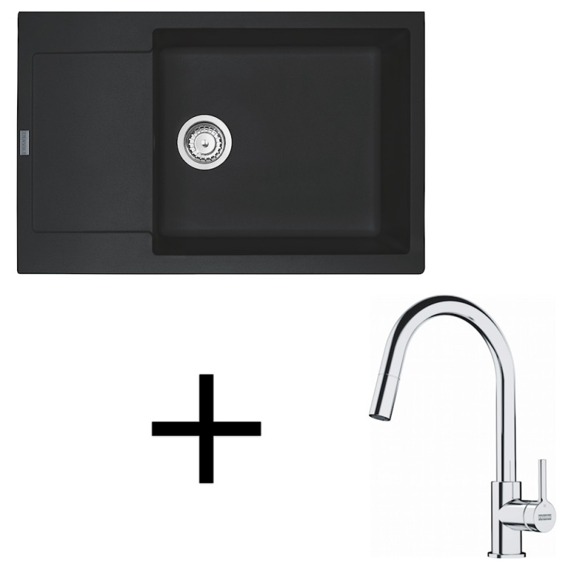 Franke set G260 MRG 611-78 BB + FS 3229.031 onyx +