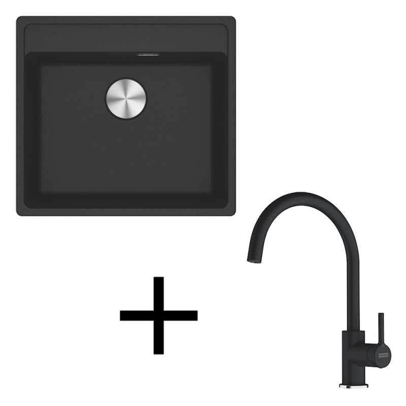 Franke set G274 MRG 610-52 RTL + FC 6018.901 onyx +