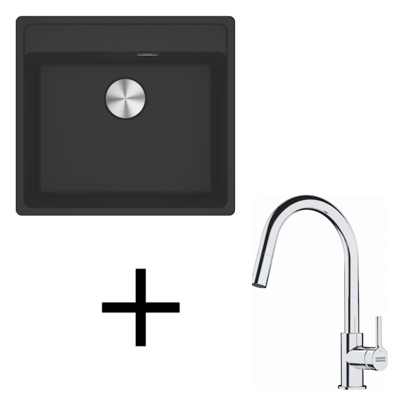 Franke set G254 MRG 610-52 RTL + FS 3229.031 čierna matná +
