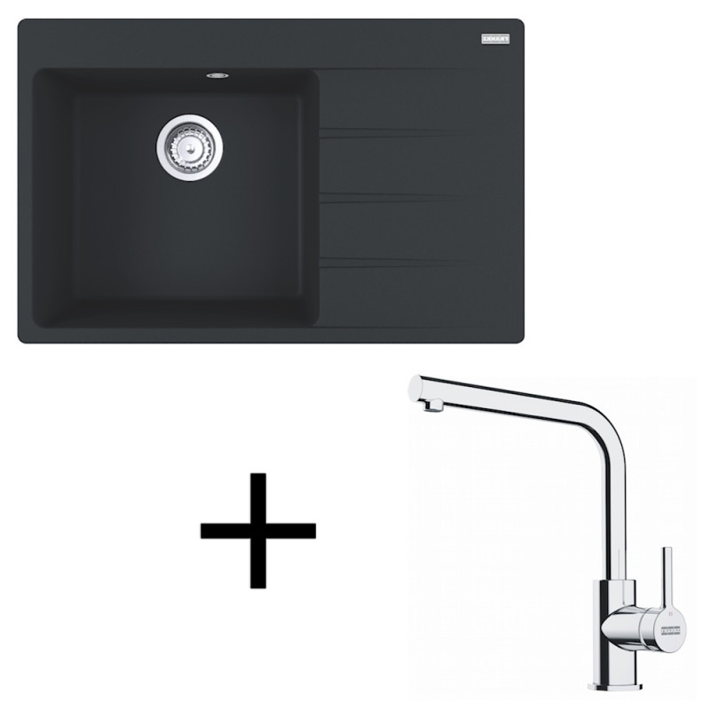 Franke set G251 CNG 611-78 TL/2 + FS 3230.031 čierna matná +