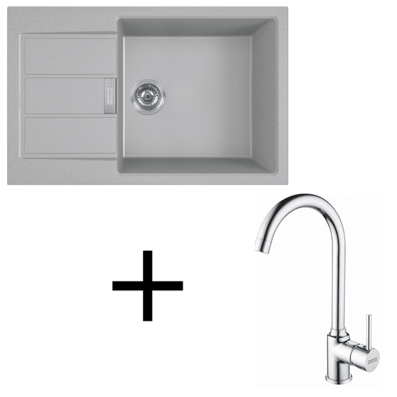 Franke set T106 S2D 611-78 XL + FP 9000.031 šedá +