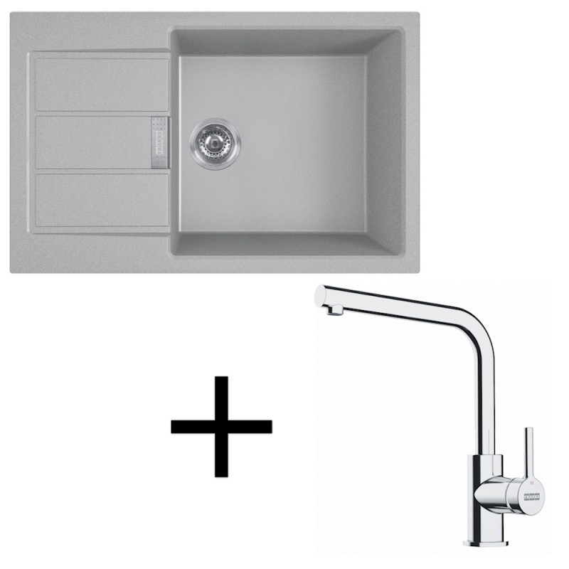 Franke set T116 S2D 611-78 XL + FS 3230.031 šedá +