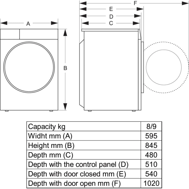 Hisense WF3S9043BW1