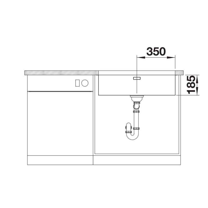 BLANCO SOLIS 700-U leštený nerez
