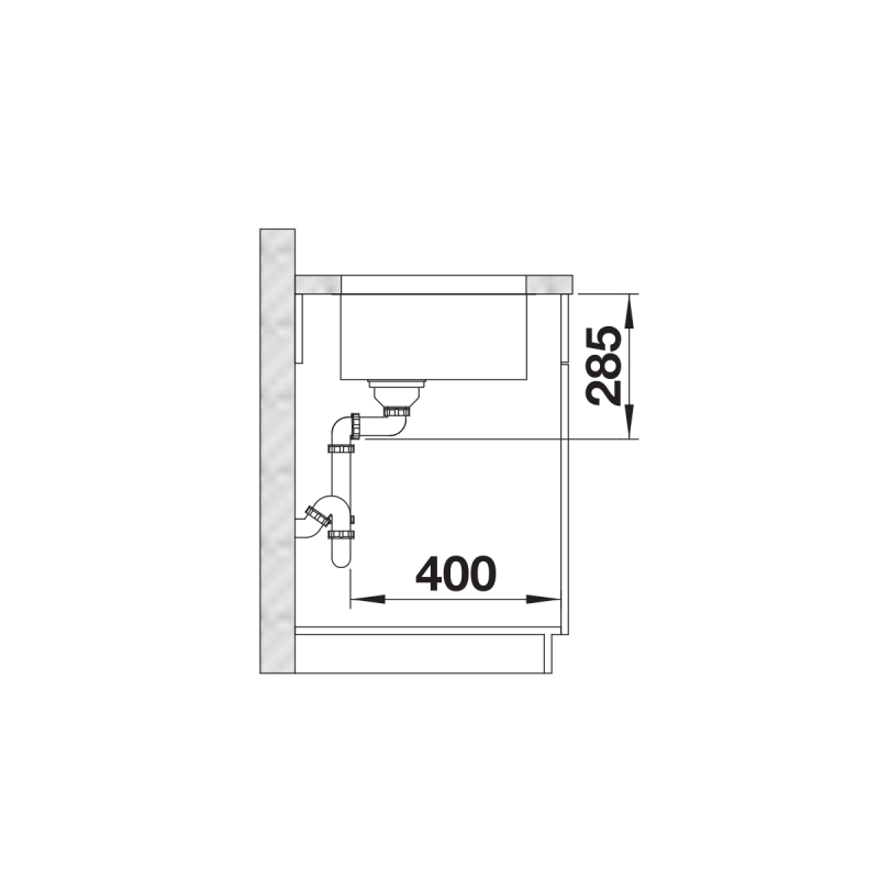 BLANCO SOLIS 700-U leštený nerez