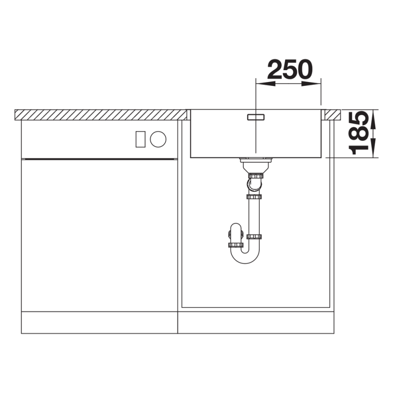 BLANCO SOLIS 500-IF/A leštený nerez