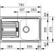 FRANKE SET N12 (EFN 614-78 + FC 9547.031)