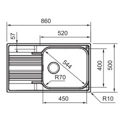 FRANKE  SRX 611-86 LB 