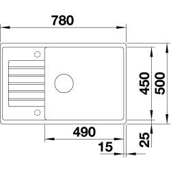 BLANCO ZIA XL 6 S Compact silgranit