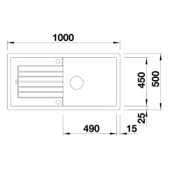 BLANCO ZIA XL 6 S silgranit