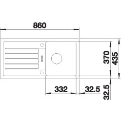 BLANCO FAVUM 45 S silgranit