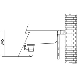 Franke UBG 611-86 biely ľad