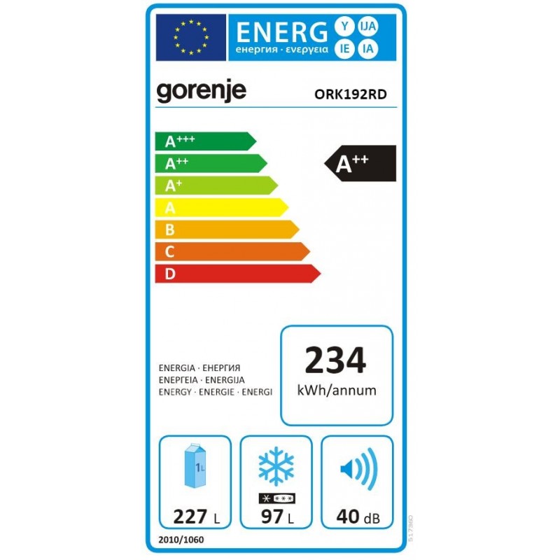 Gorenje ORK 192 RD červená