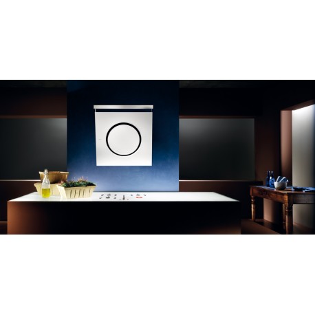 Elica OM TOUCH SCREEN WH/F/80 biele sklo + svetelná rampa lesklý nerez