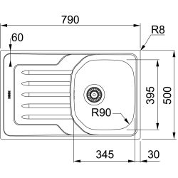 Franke OLL 611-79 tkaná štruktúra