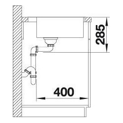 BLANCO SUPRA 400-IF/A leštený nerez