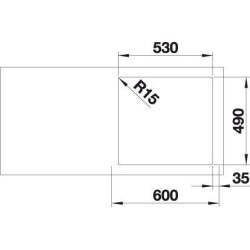 BLANCO SUPRA 500-IF/A leštený nerez