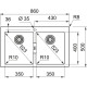 Franke S2D 620-86 biela