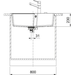 Franke UBG 610-78 biely ľad