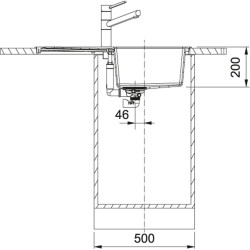 Franke S2D 611-78 biela