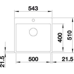 Blanco SUBLINE 500-IF/A SteelFrame – biela