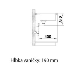 Blanco SUBLINE 500-IF/A SteelFrame – čierna