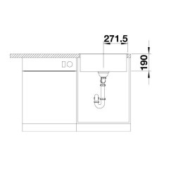 Blanco SUBLINE 500-IF/A SteelFrame – čierna