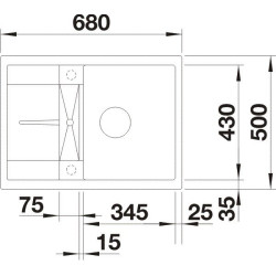 BLANCO METRA 45 S compact