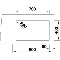 BLANCO ETAGON 700-U silgranit