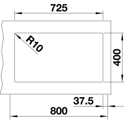 BLANCO SUBLINE 430/270-U 