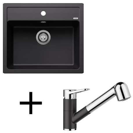 Blanco set Legra 6 + Wega II-S silgranit/chróm