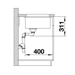 BLANCO SUBLINE 500-U keramika