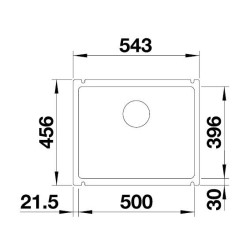 BLANCO SUBLINE 500-U keramika