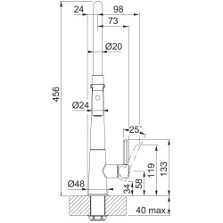 Franke FG 0598.901 Icon matná čierna