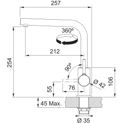 Franke FS 3230.031 Lina Smart chróm