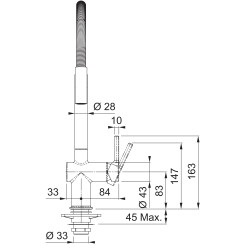 Franke FN 3407.901 Active Semi Pro matná čierna