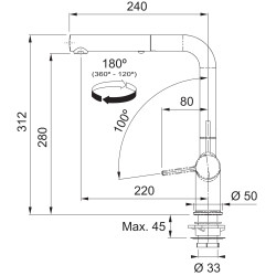 Franke FN 5351.149 Active Twist nerez