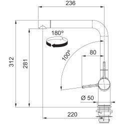 Franke FN 6100.031 Active New chróm