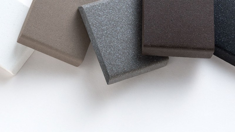 Paleta farieb SILGRANIT — antracit, čierna, tartufo a ďalšie odtiene granitových drezov