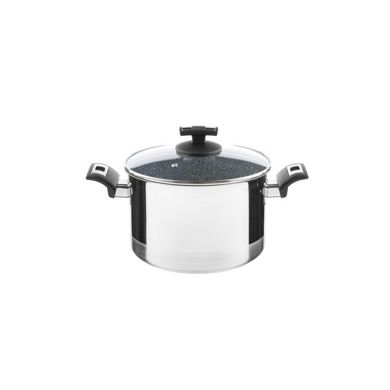 Kolimax Hrniec CERAMMAX PRO COMFORT s pokrievkou, priemer 22cm, objem 5.5l, keramický povrch šedý granit