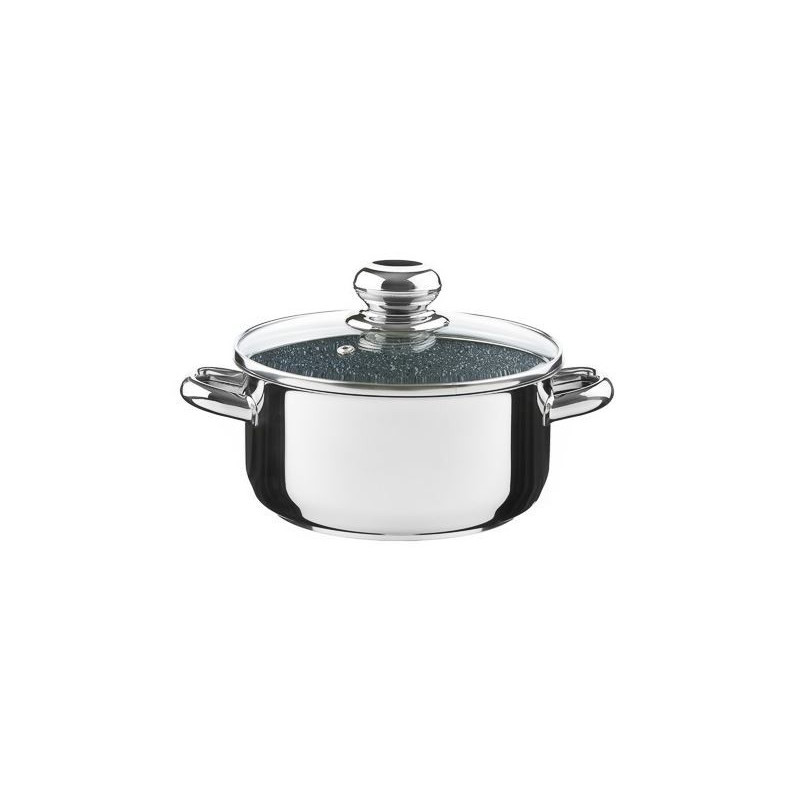Kolimax Kastról CERAMMAX PRO STANDARD s pokrievkou, priemer 18 cm, objem 2.0 l, keramický povrch šedý granit